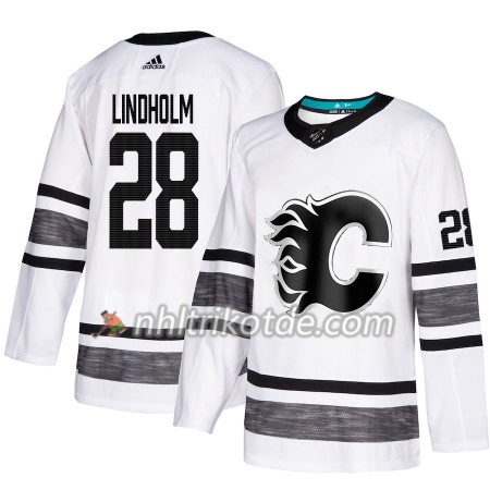 Calgary Flames Trikot Elias Lindholm 28 2019 All-Star Adidas Weiß Authentic - Herren